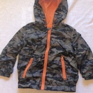 Kids 2T camouflage rain jacket